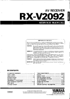 Yamaha RXV-2092 - Service Manual 